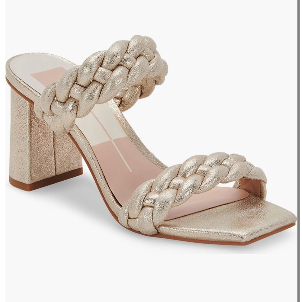 Dolce Vita Gold Braided Heels